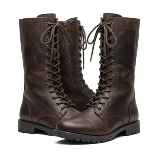 Leather boots