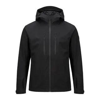 Black hooded jacket