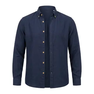 Navy blue open shirt
